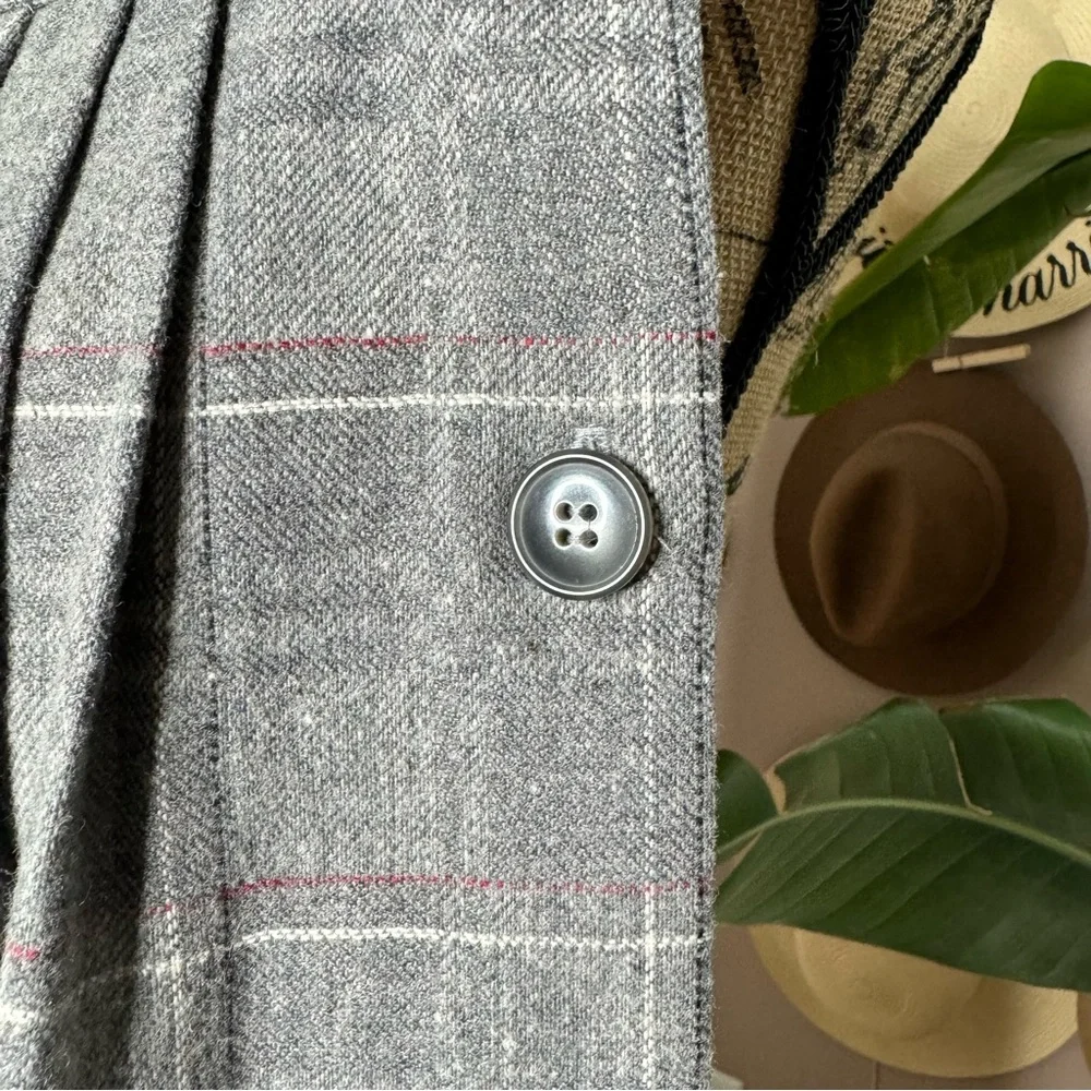 Vintage plaid wool skirt
